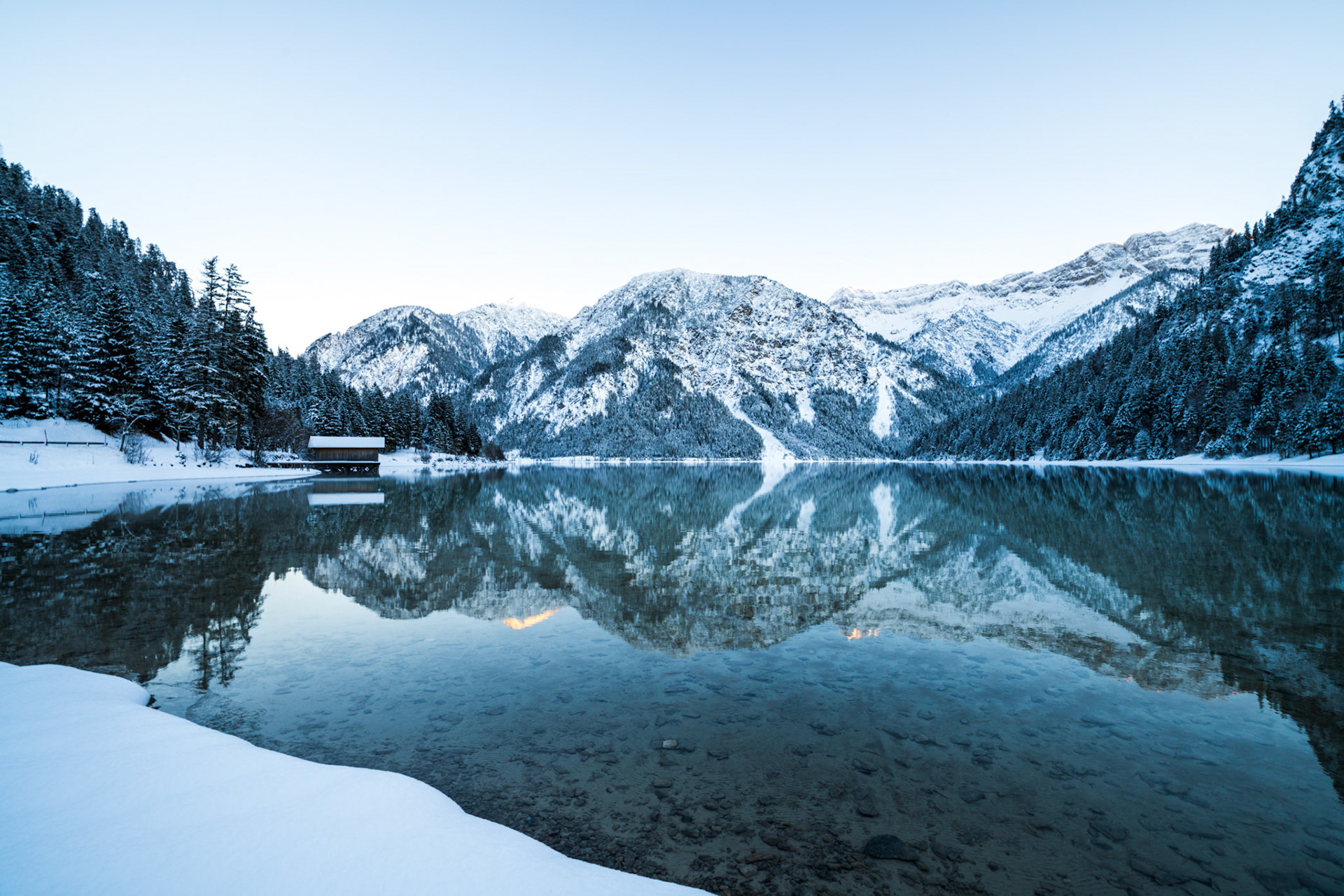 Plansee in winter