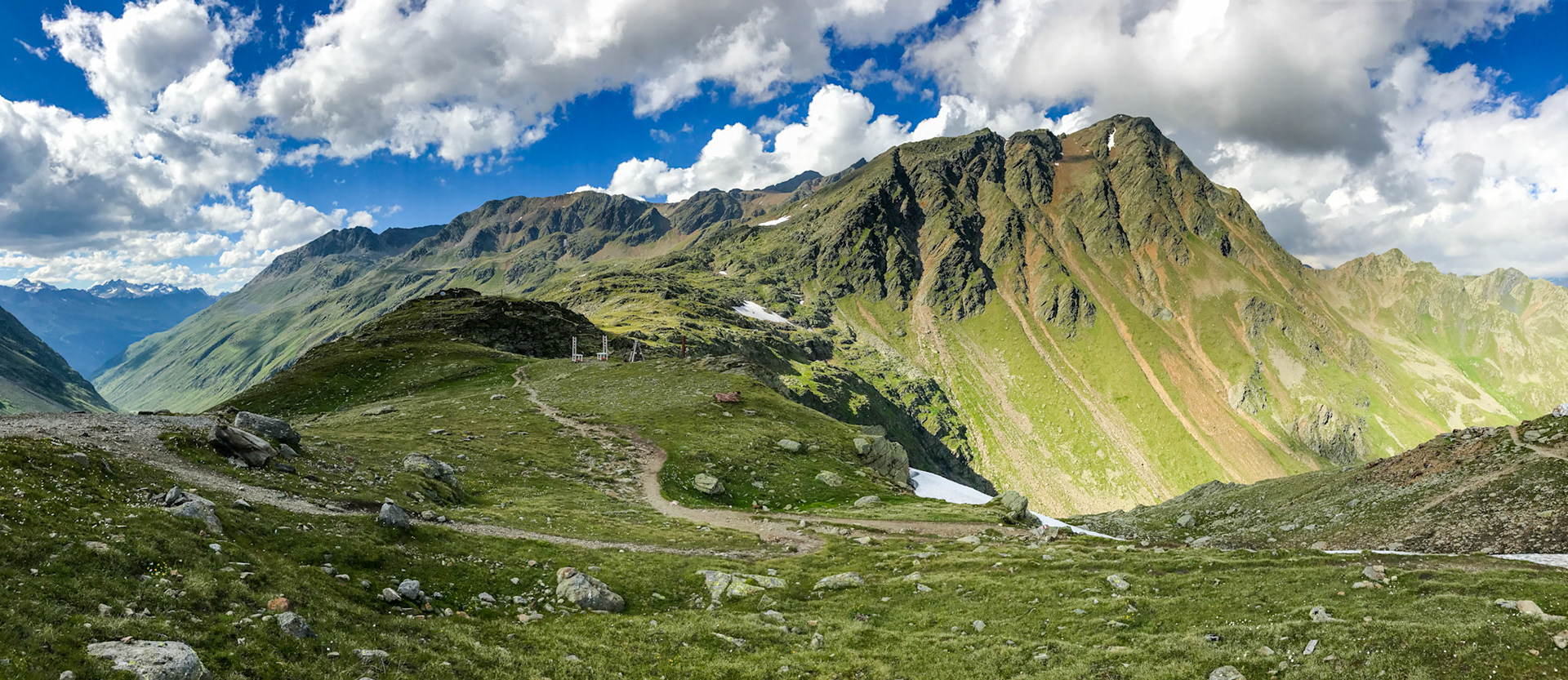 Mountains just at the border of Austria and Italy