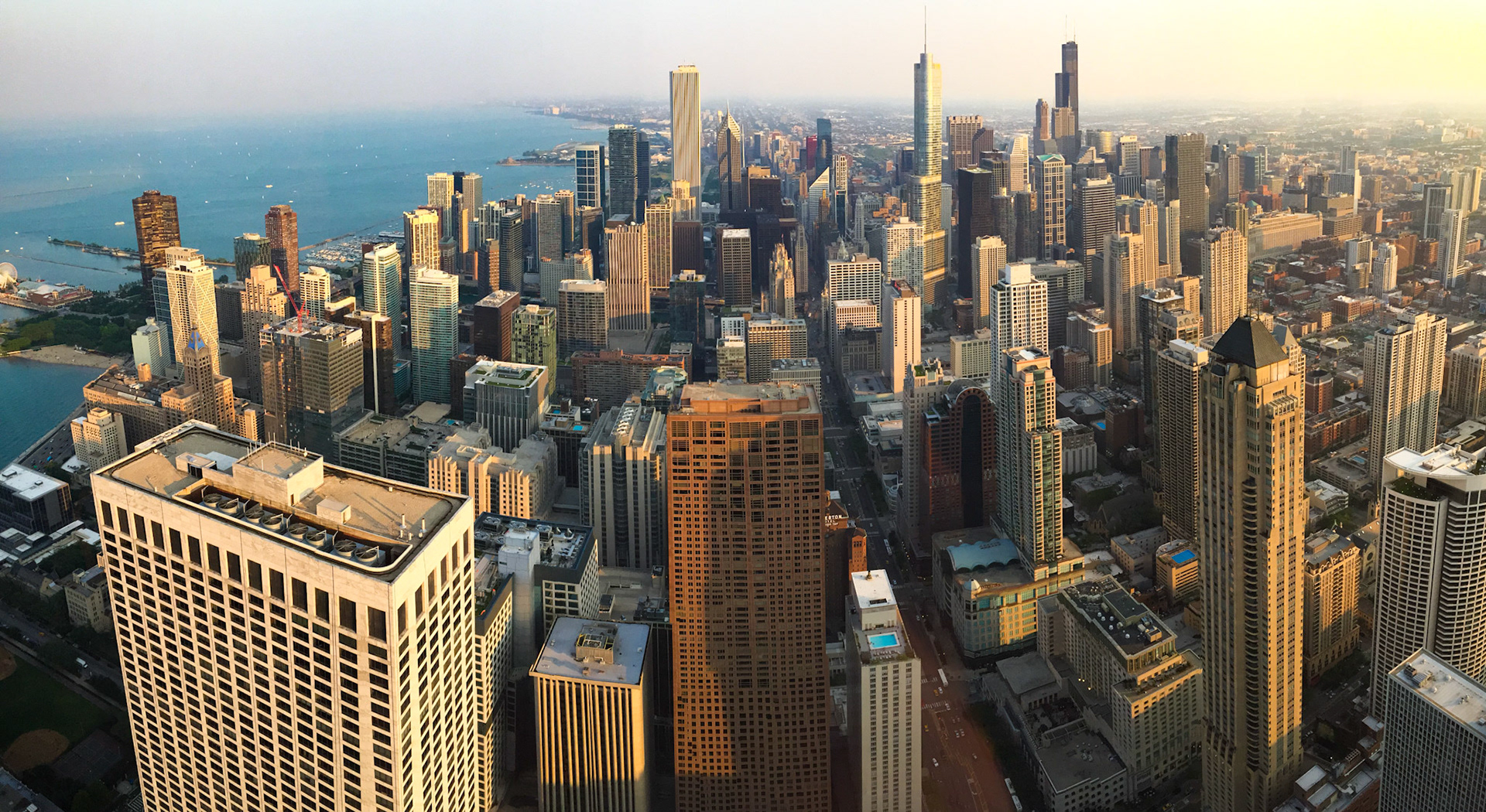 Chicago downtown seen from Hancock tower