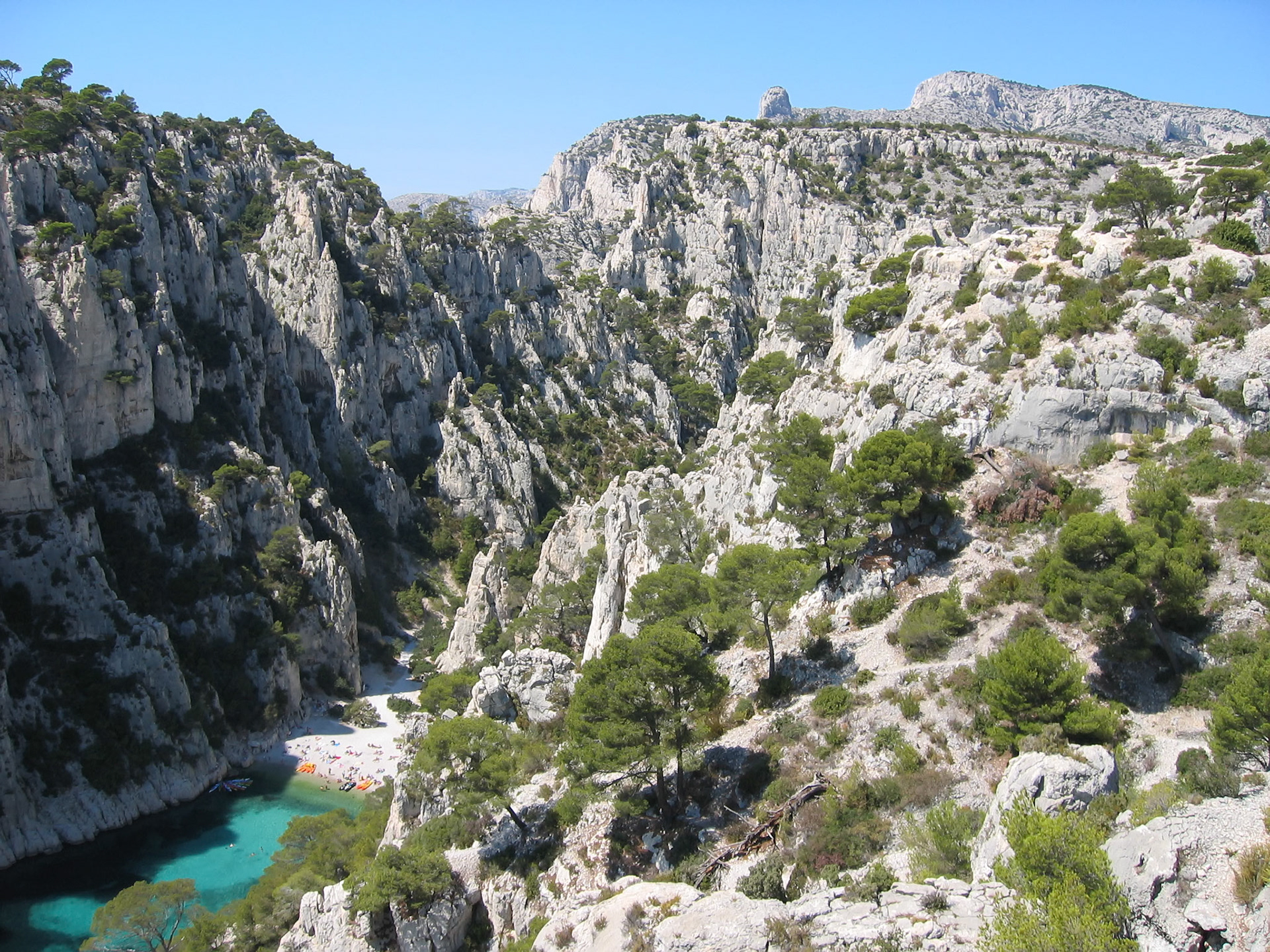 One of the calanques near Marseille. The pictures can only partly show how beautiful this place is.