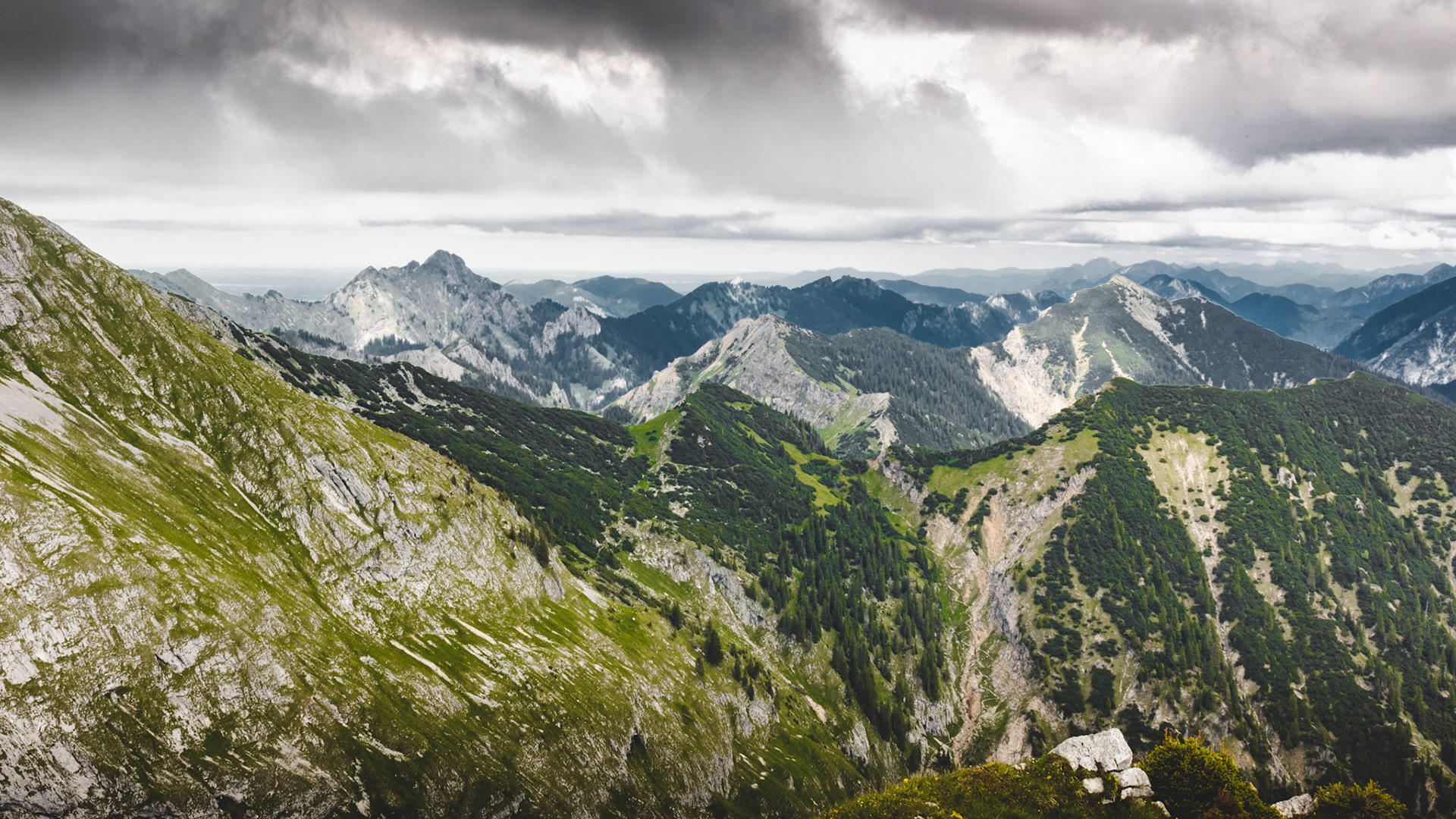 Karwendel mountain range in Bavaria