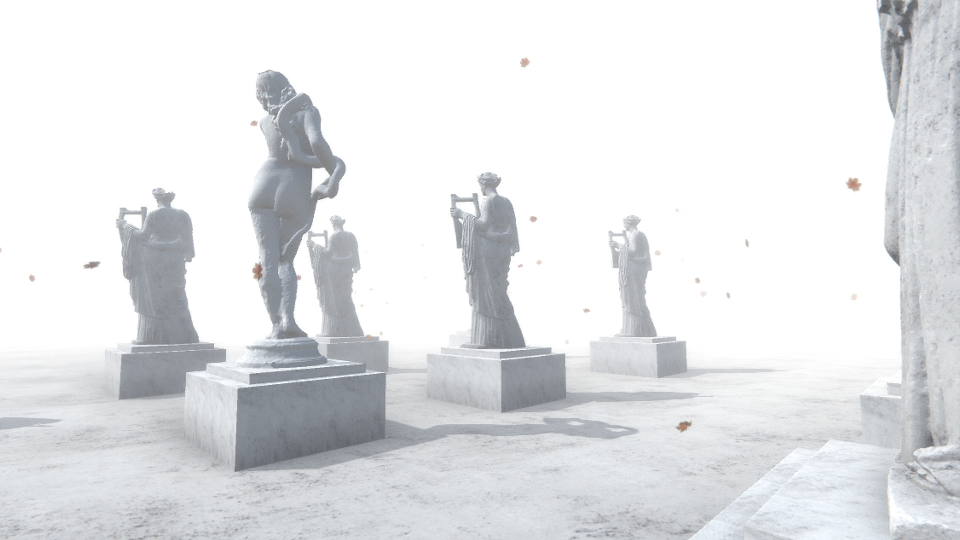 Screenshot of Figure Drawing Gardens initial concept
