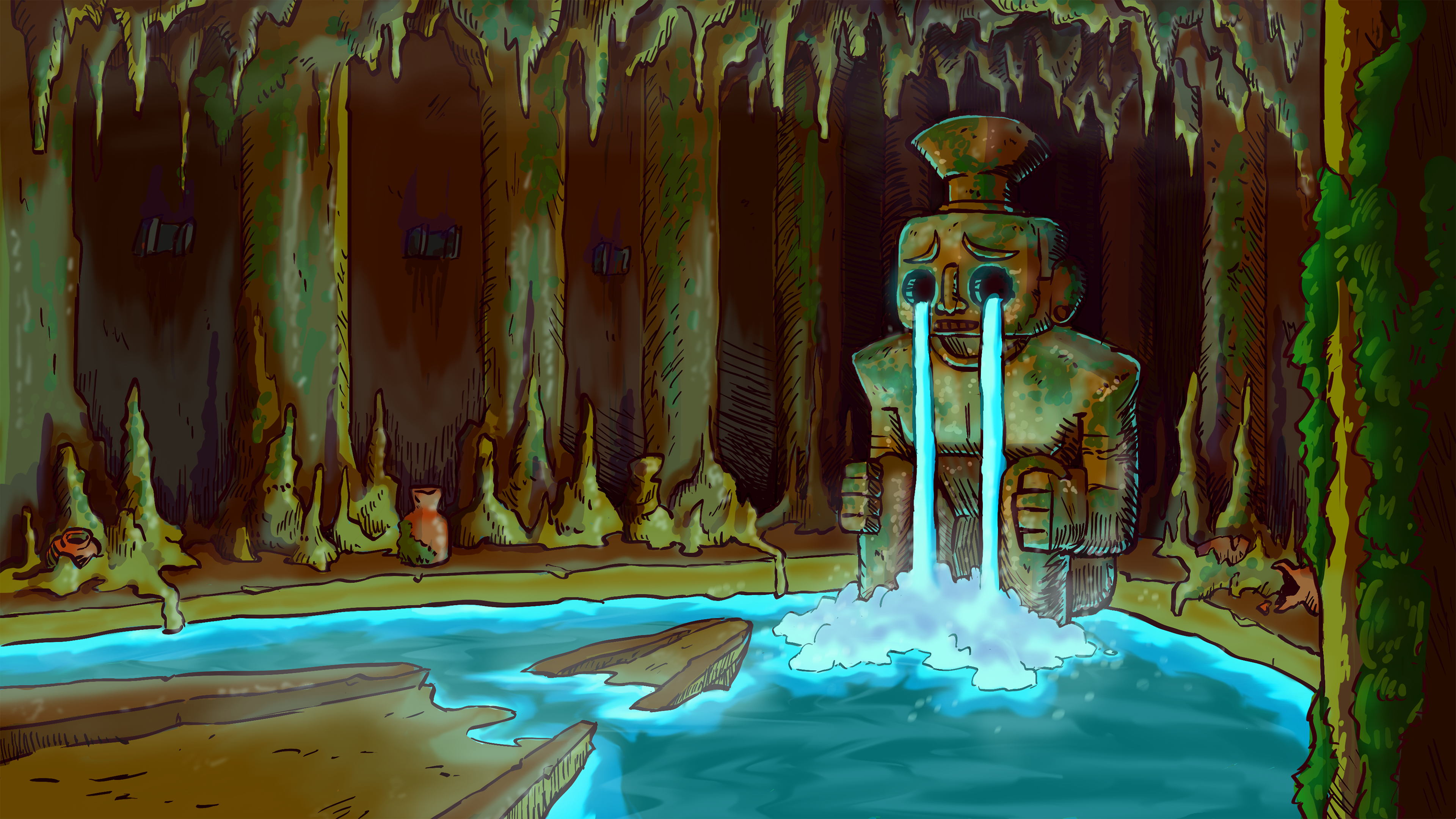 Abandoned temple for Project: La Agua de Vida