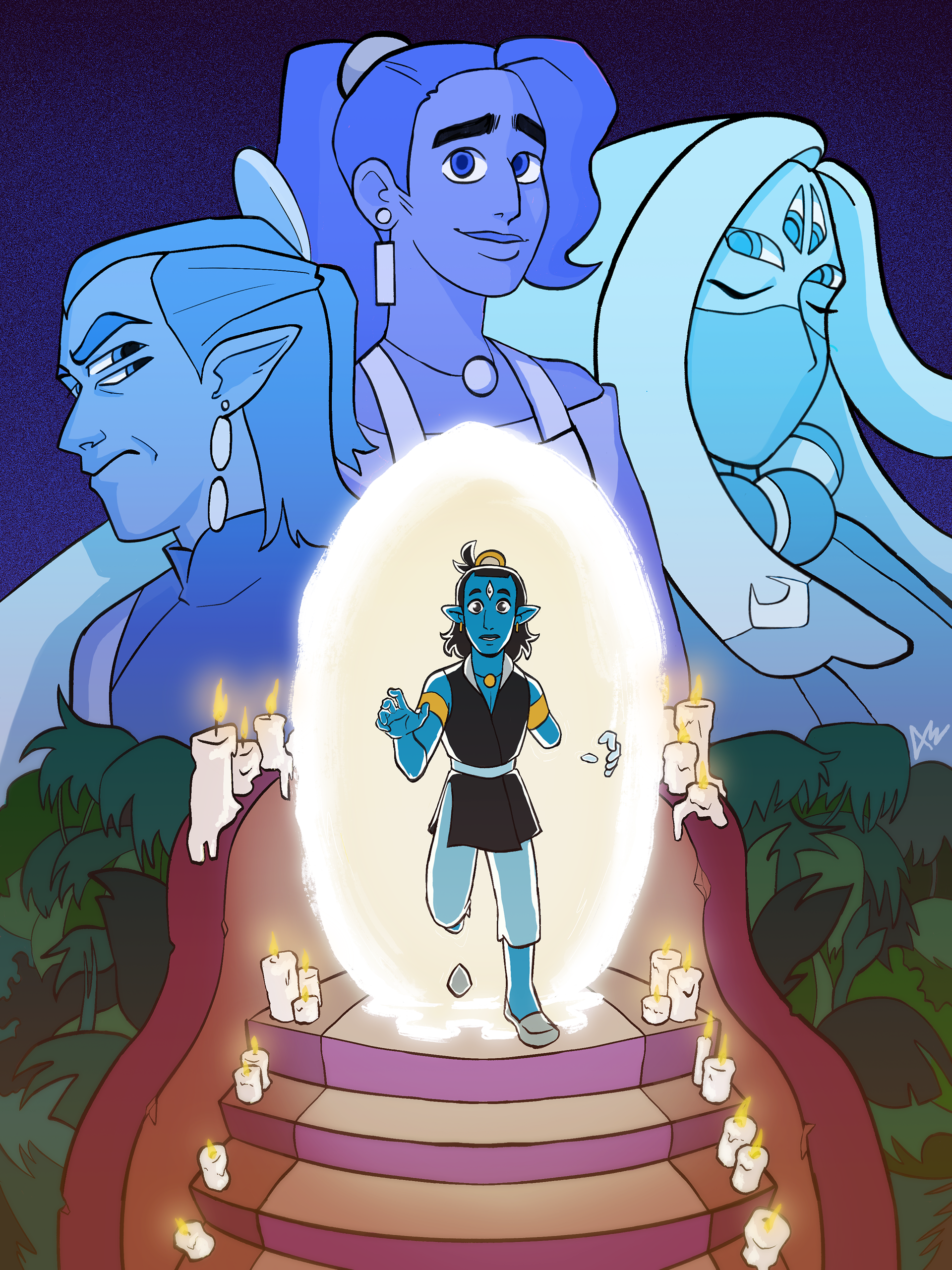 Promo Poster for "Moonlit Lovers"