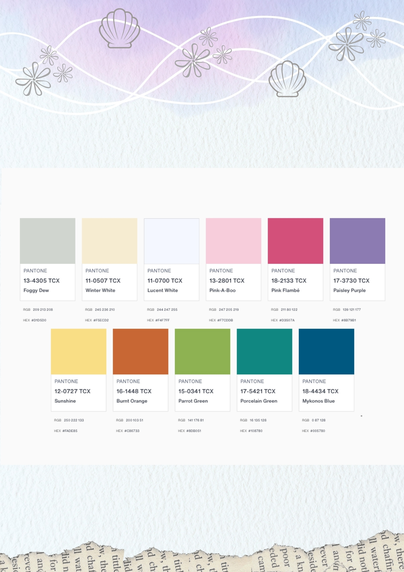 Cartela de cores