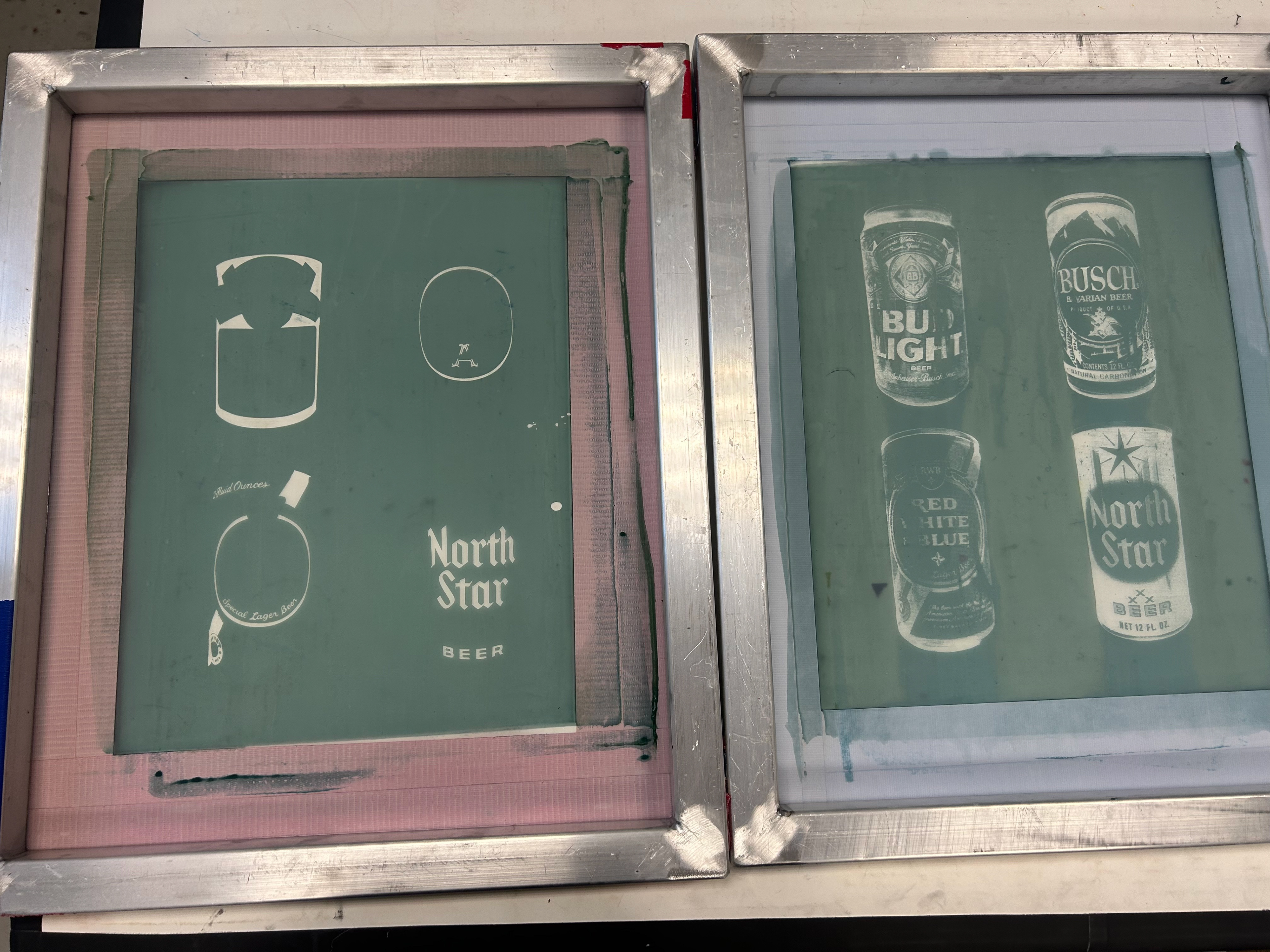 STEP 7: Expose the color layer to the screen using photo emulsion