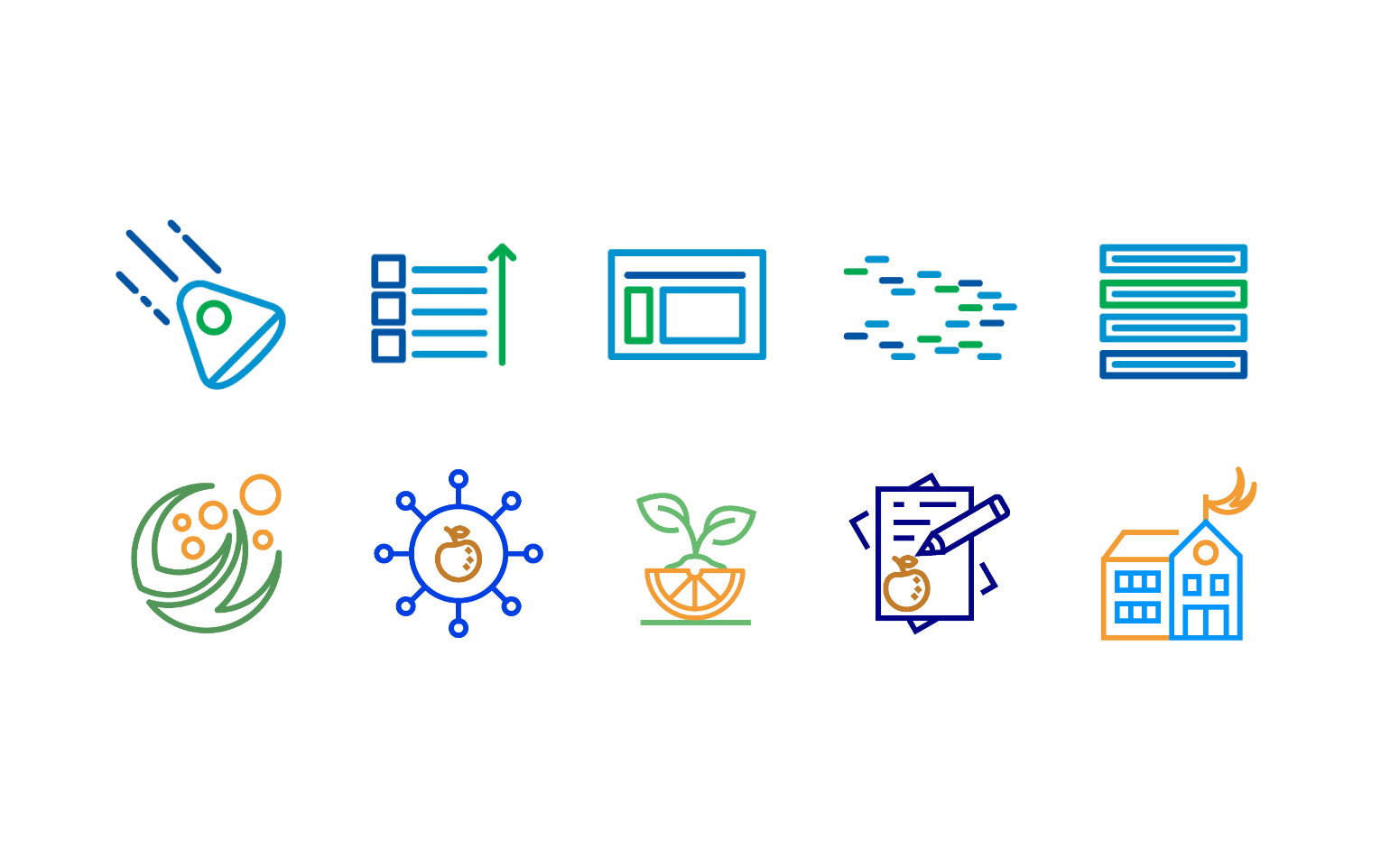 Samples of icon design