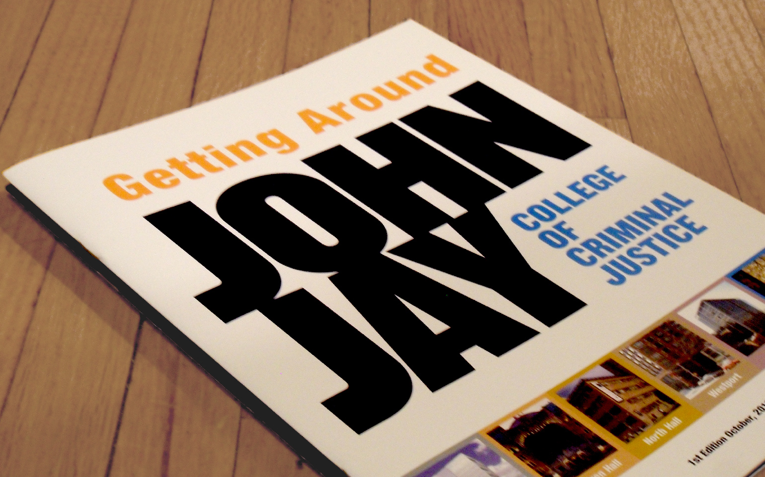 Cover of the campus orientation book, 1st of the four editions