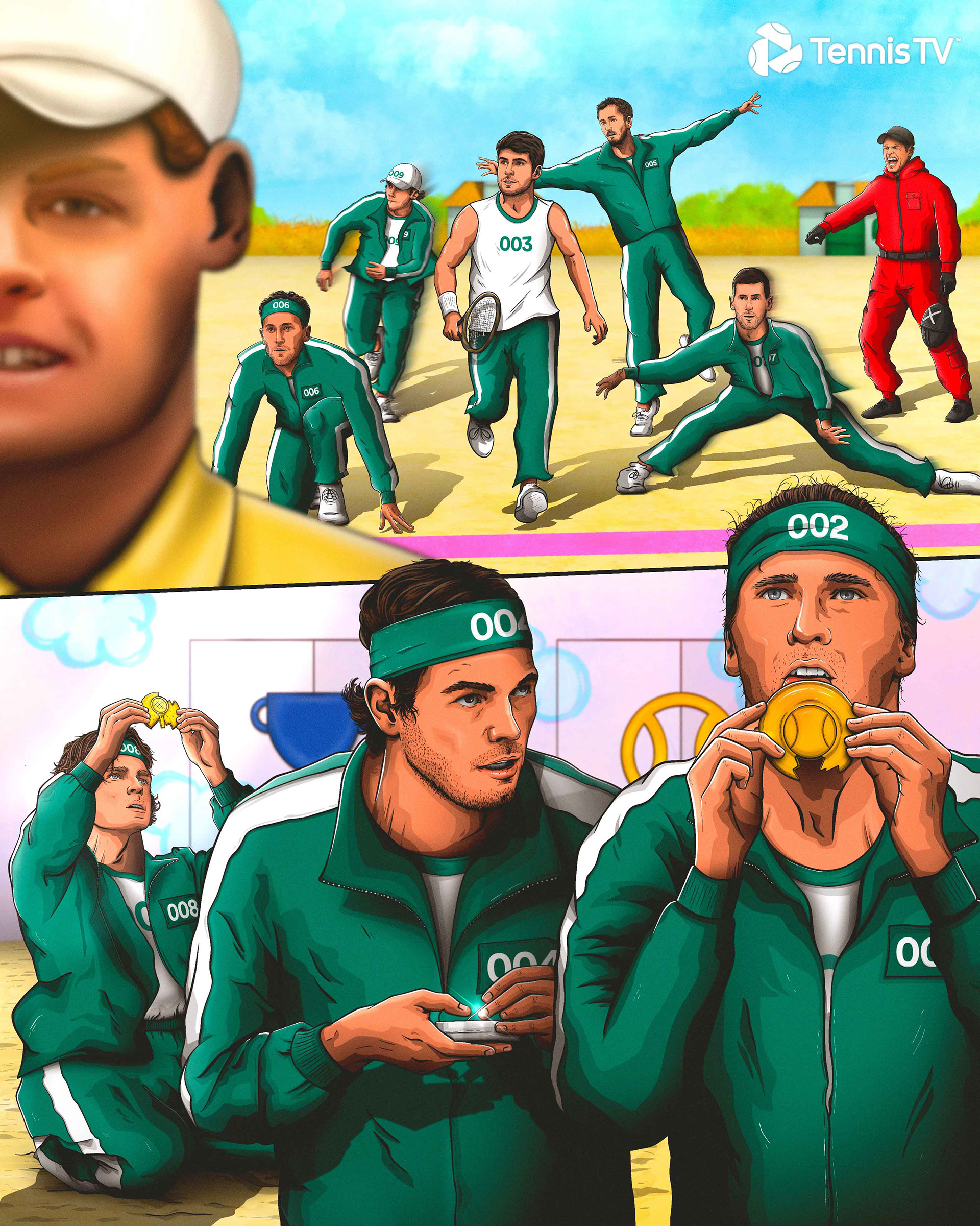 Freelance work for Tennis TV