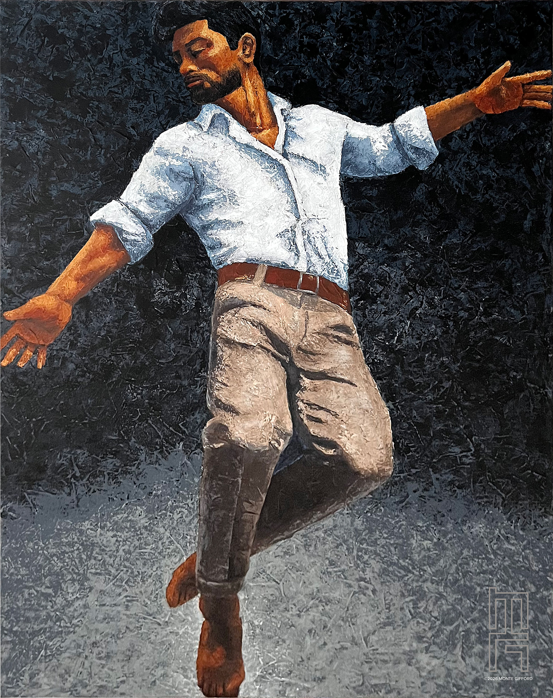 Weightless White Shirt | 30" x 40"