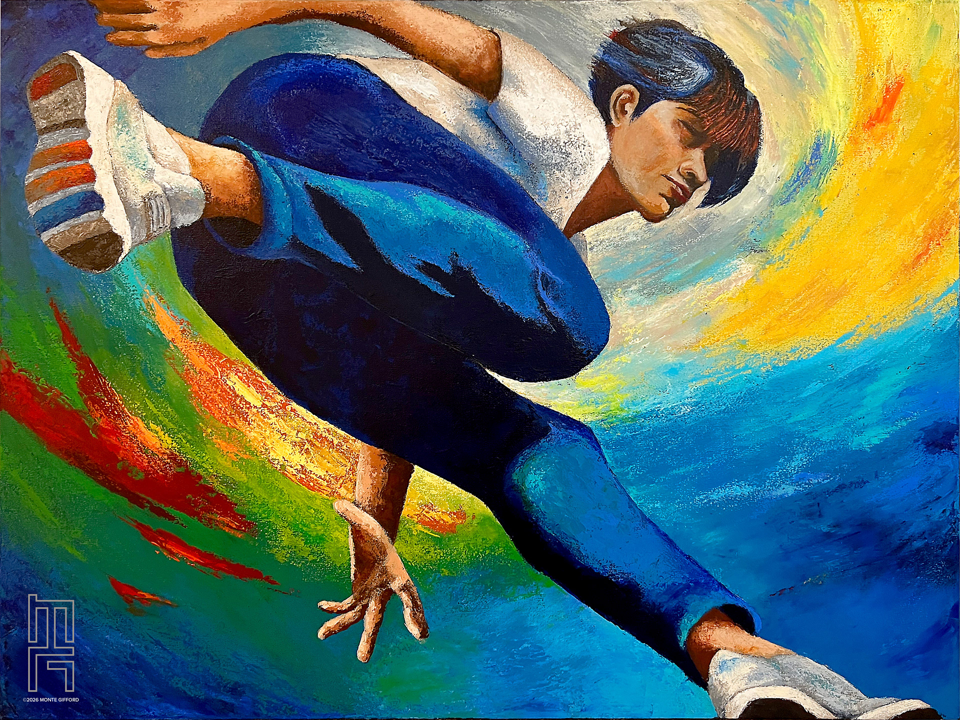 Weightless Parkour | 40" x 30"