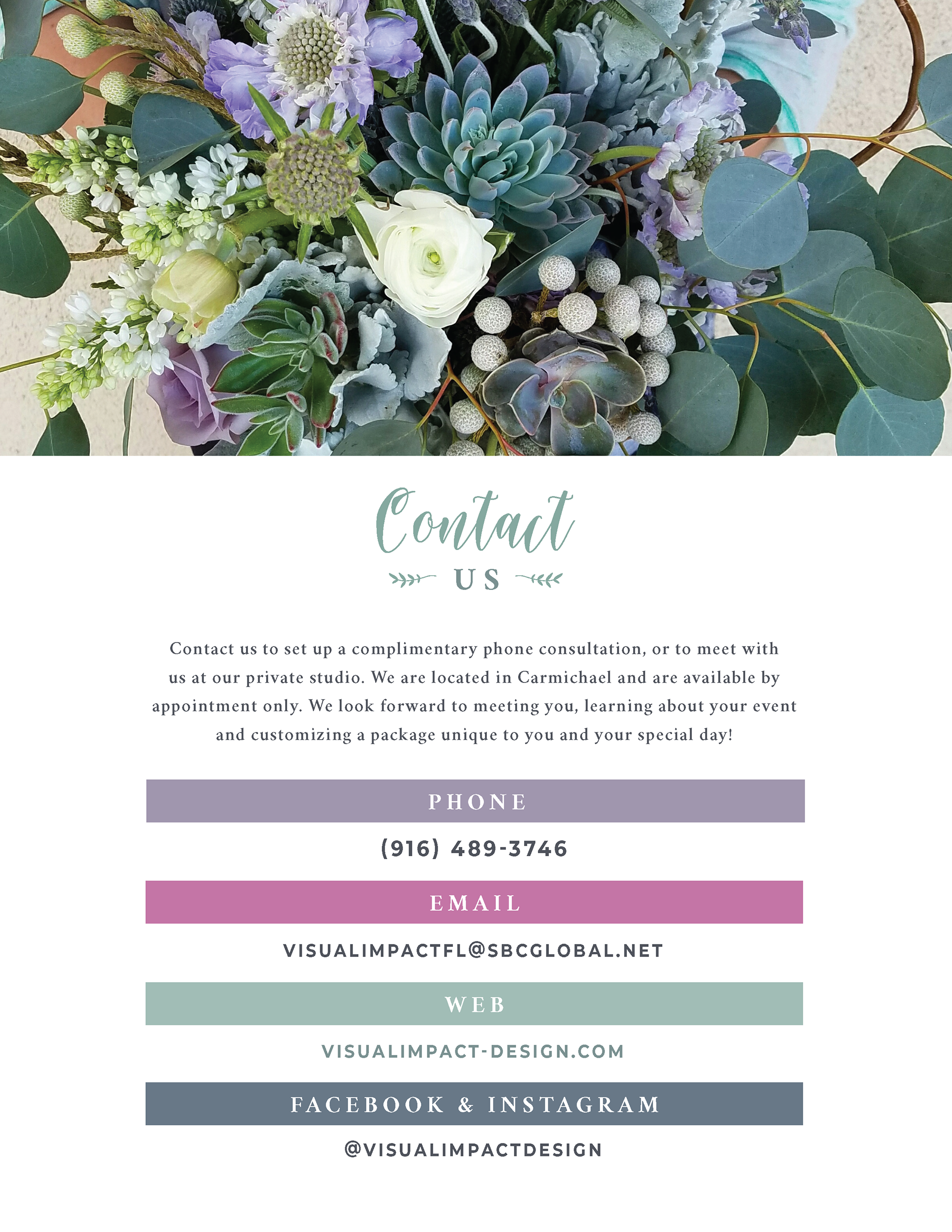florist brochure