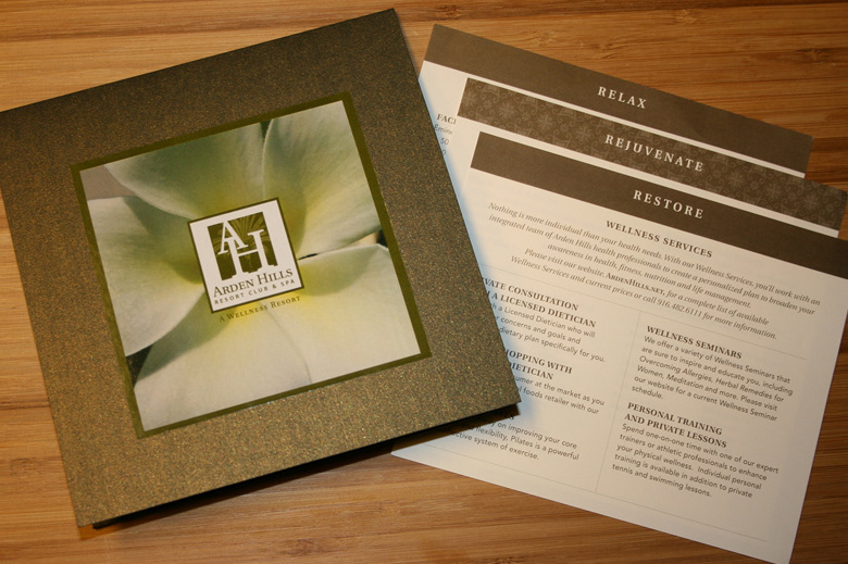 spa packages brochure