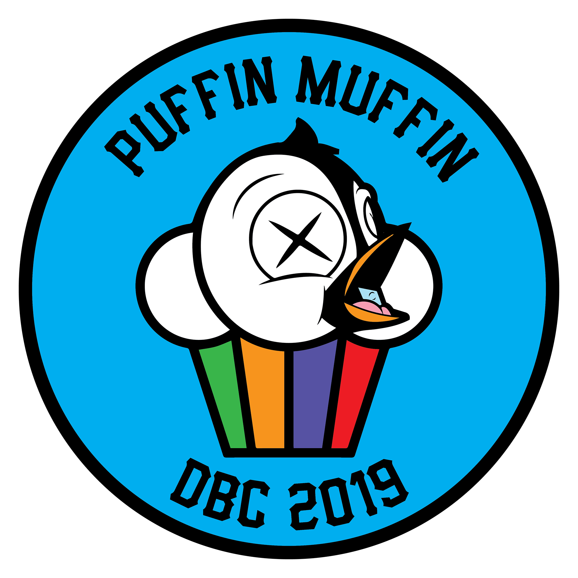 PARTY PUFFIN BUTTON DESIGN