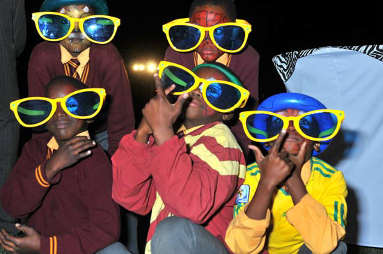 Kids with Large Sunglasses Photo