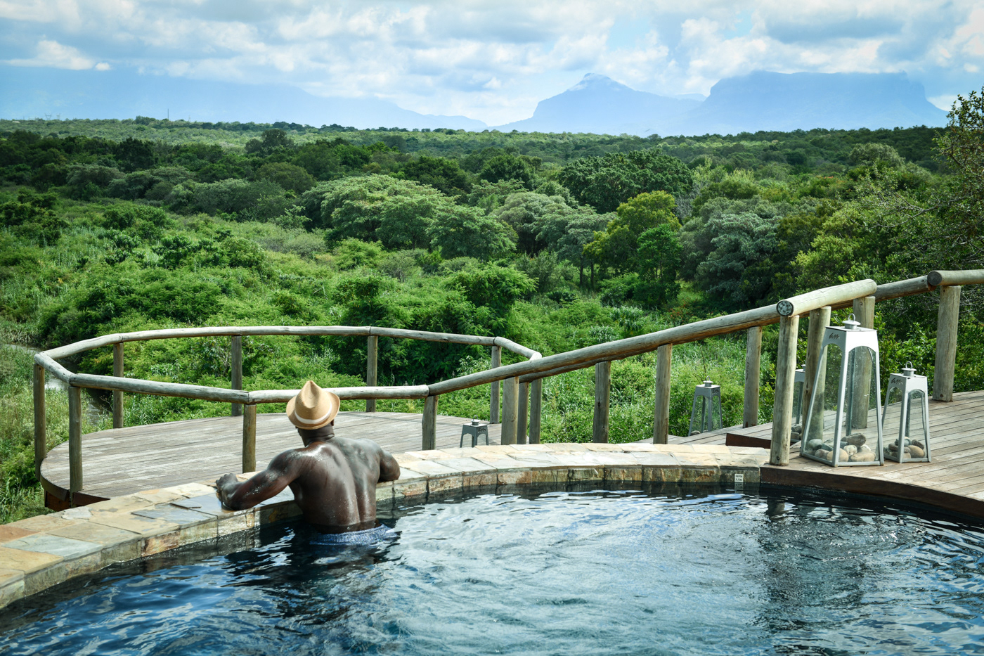 pool view rooms at A. M 5 star lodge