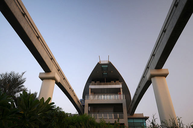 Dubai metro rail photo