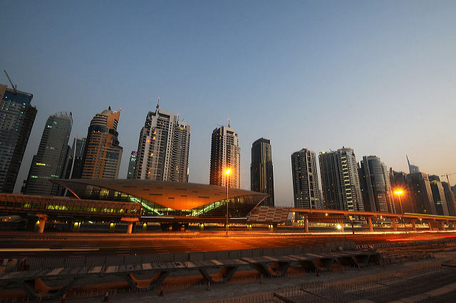 Dubai Skyline at night