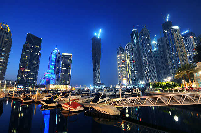 Dubai Night City Photo