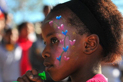 Young Girl Face paint photo