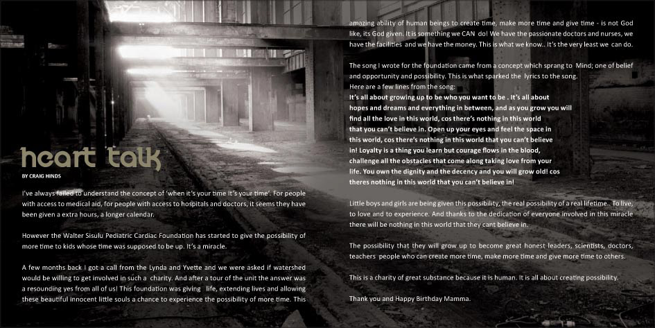 walter sisulu paediatric cardiac foundation | Ignus Gerber