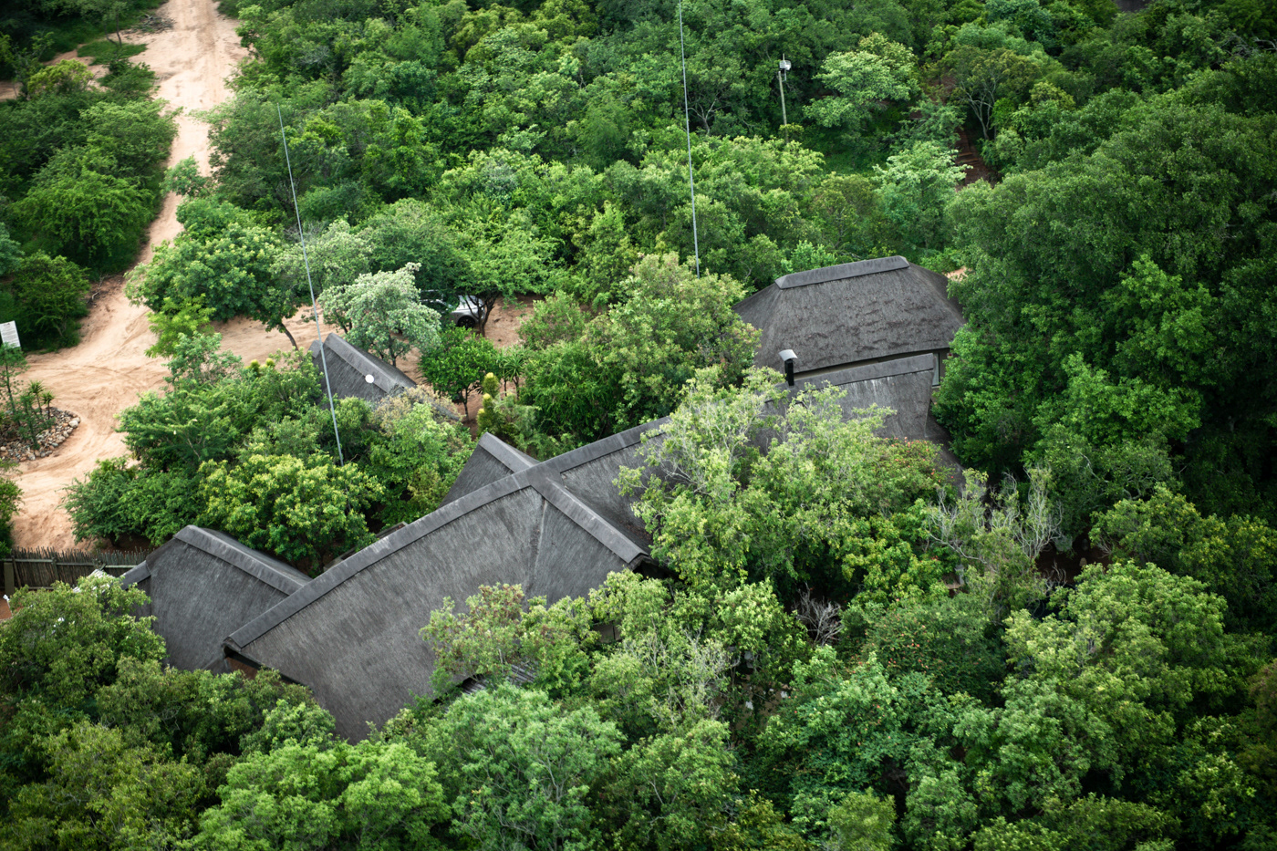 aerial view of A.M 5 star lodge