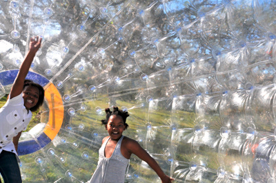 giant bubble ball photo