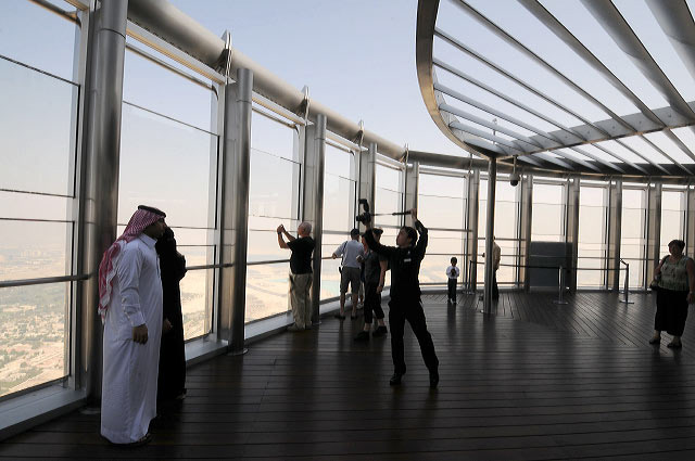 Dubai Burj Khalifa inside view photo