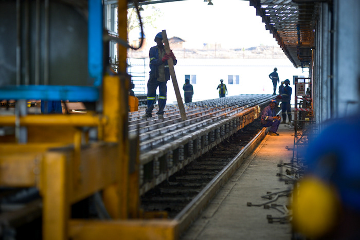 Nacala railway construction site