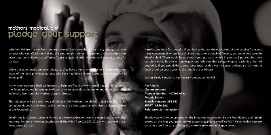 walter sisulu paediatric cardiac foundation | Ignus Gerber