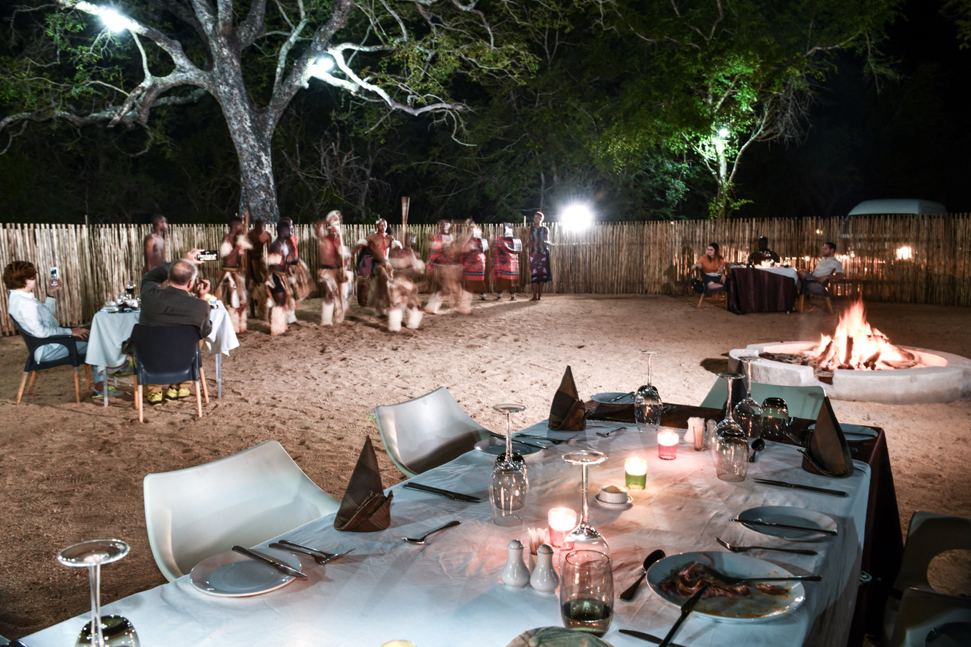 night campsite entertainment A.M 5 star lodge