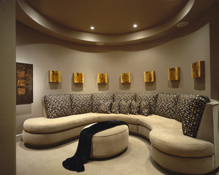 Custom curved sofa