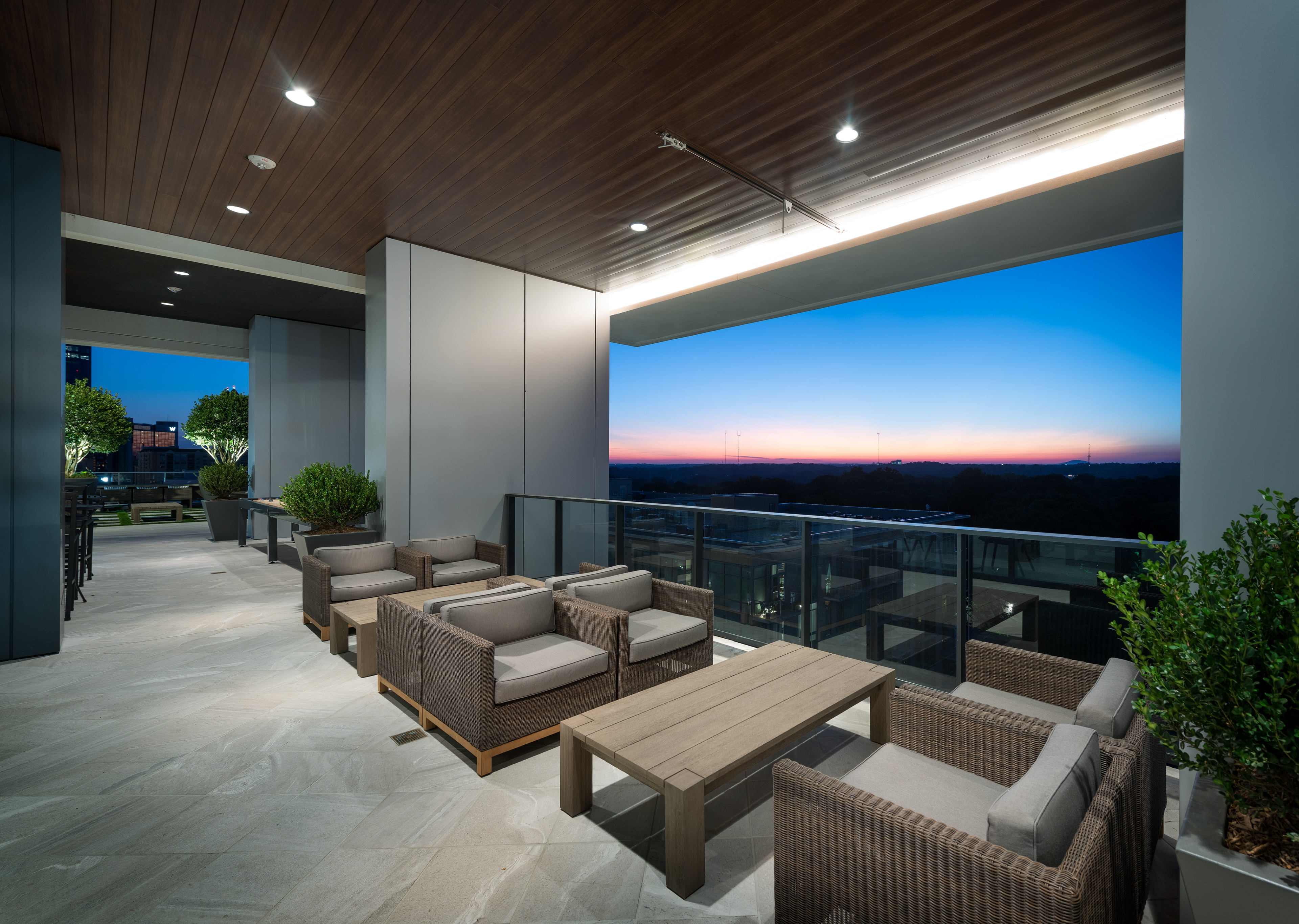Clubhouse House Balcony Seating Area