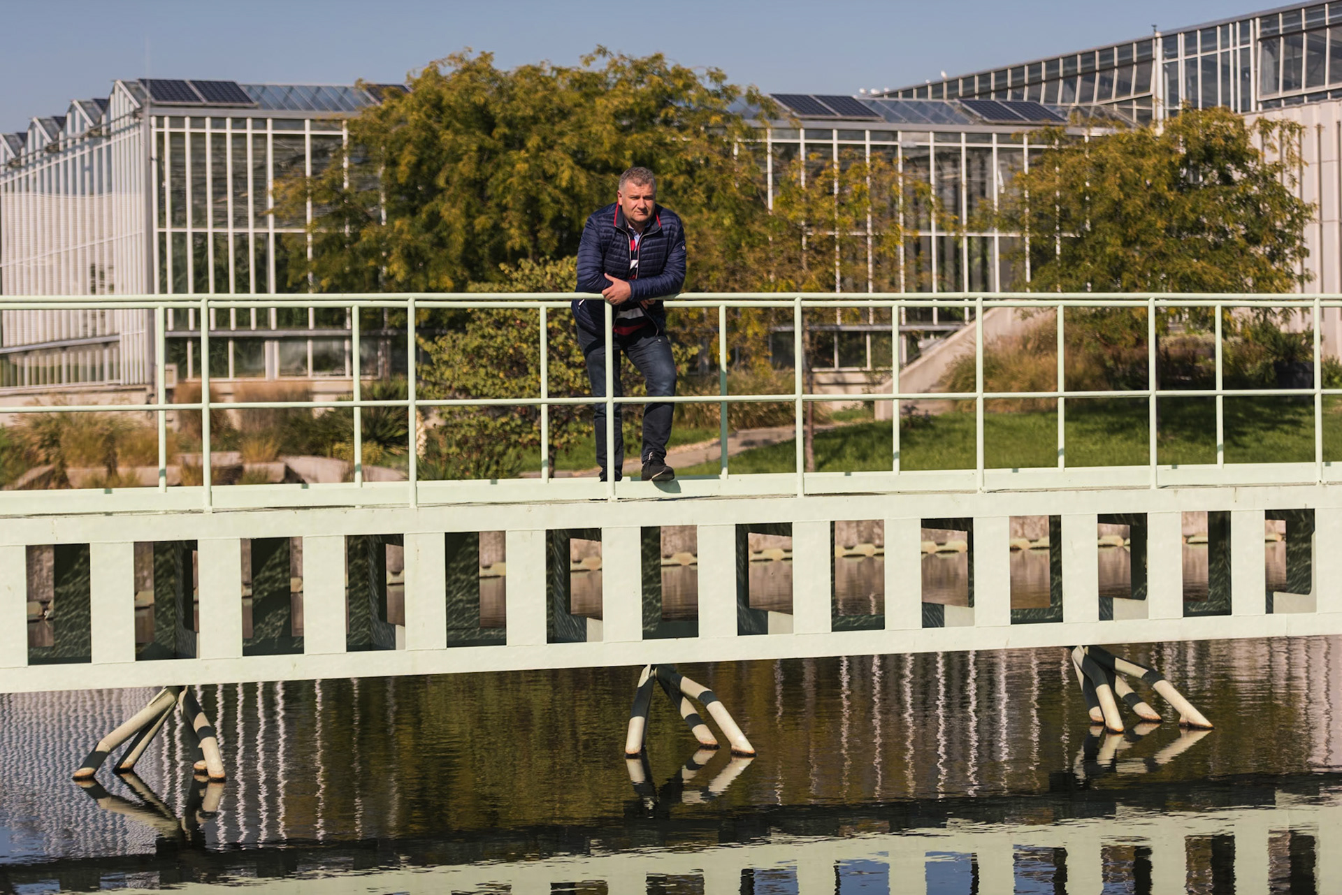 FCSM Dél-Pesti Szennyvíztisztító telep - pálmaház - Barabás Győző Ferencz, a FCSM környezetgazdálkodási igazgatója