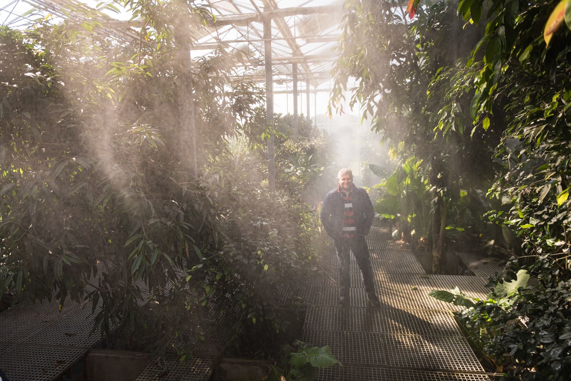 FCSM Dél-Pesti Szennyvíztisztító telep - pálmaház - Barabás Győző Ferencz, a FCSM környezetgazdálkodási igazgatója