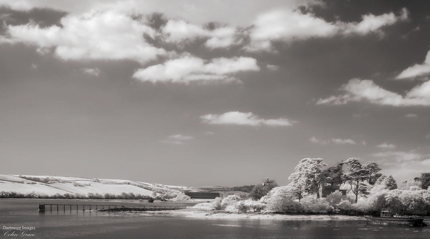 St Johns Lake in Torpoint, Cornwall photographed using an infra red converted camera.