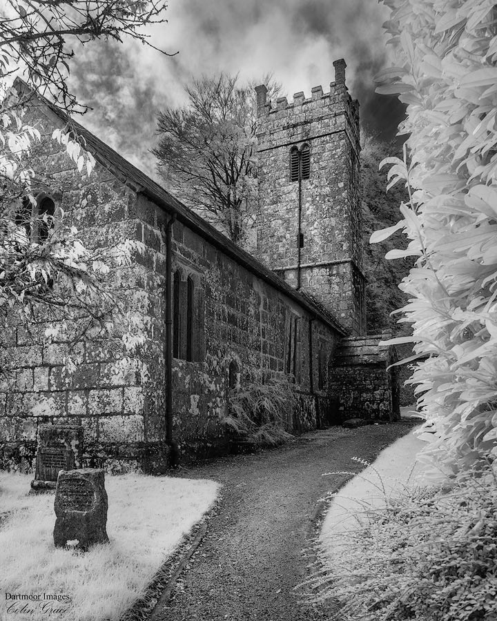 Thought to be over a thousand years old, a small church located in the hamlet of Gidleigh just outside of Chagford on Dartmoor, Devon.