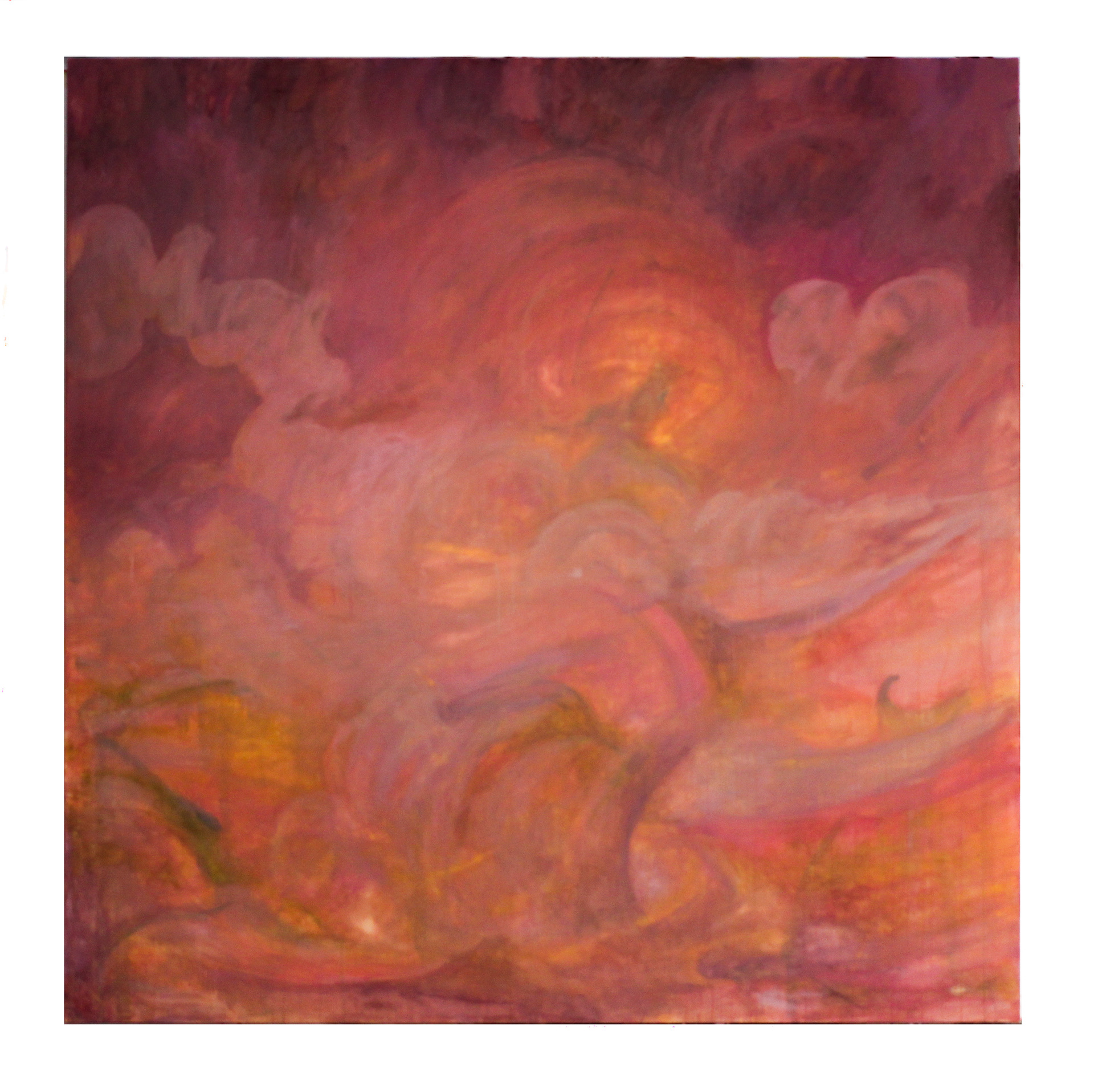 Pink Contemplation 2 - Oil on Canvas 200 x 200 CM - 2025