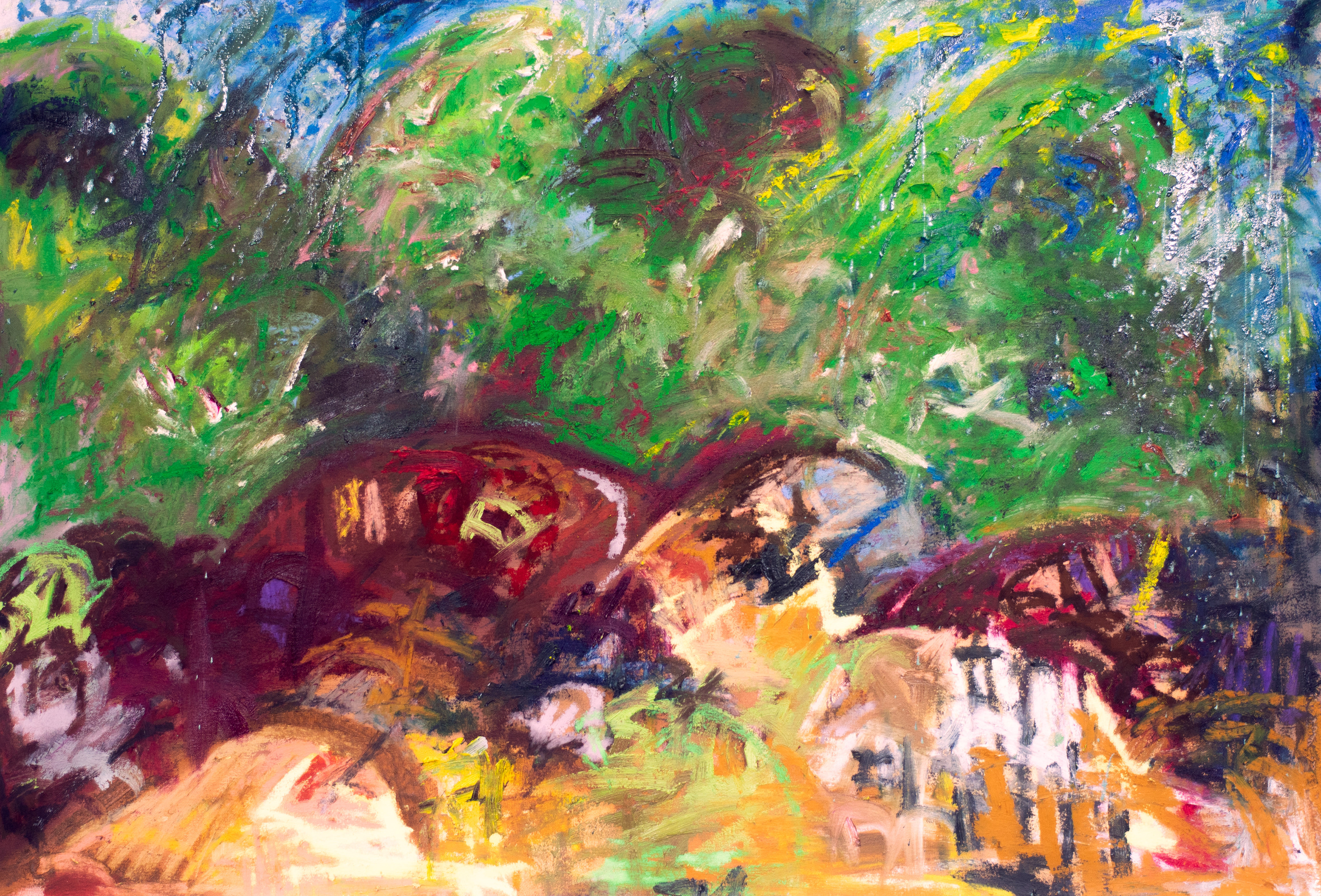 Windswept Thoughts in Perpetuity - Oil Paint  on Canvas  60 x 90 CM - 2023