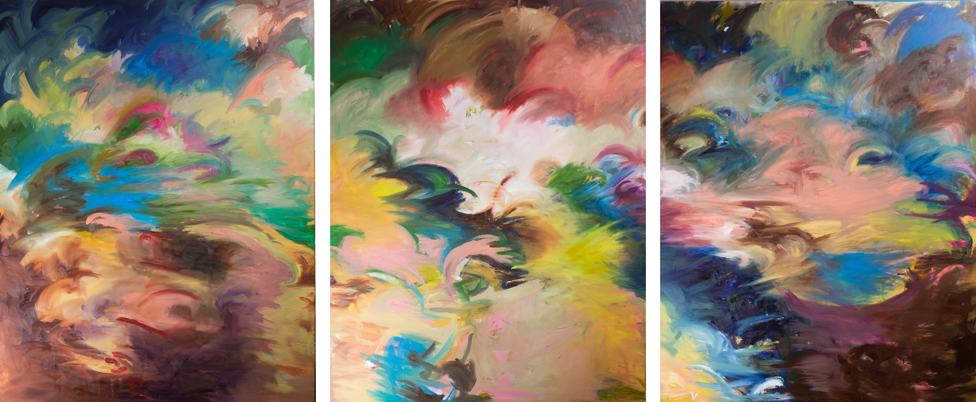 Trinity (triptych) - Oil Paint,  on Canvas  2025 - 480 x 200 CM - 2025