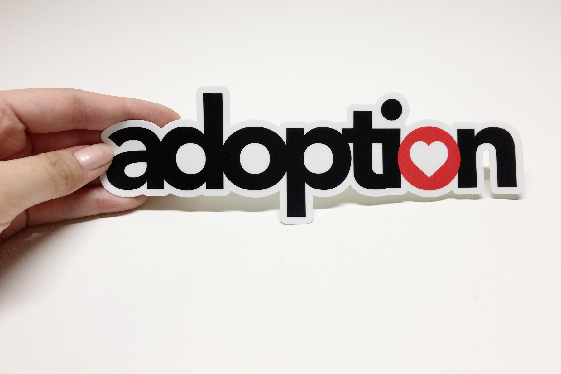 Adoption Heart Project Sticker