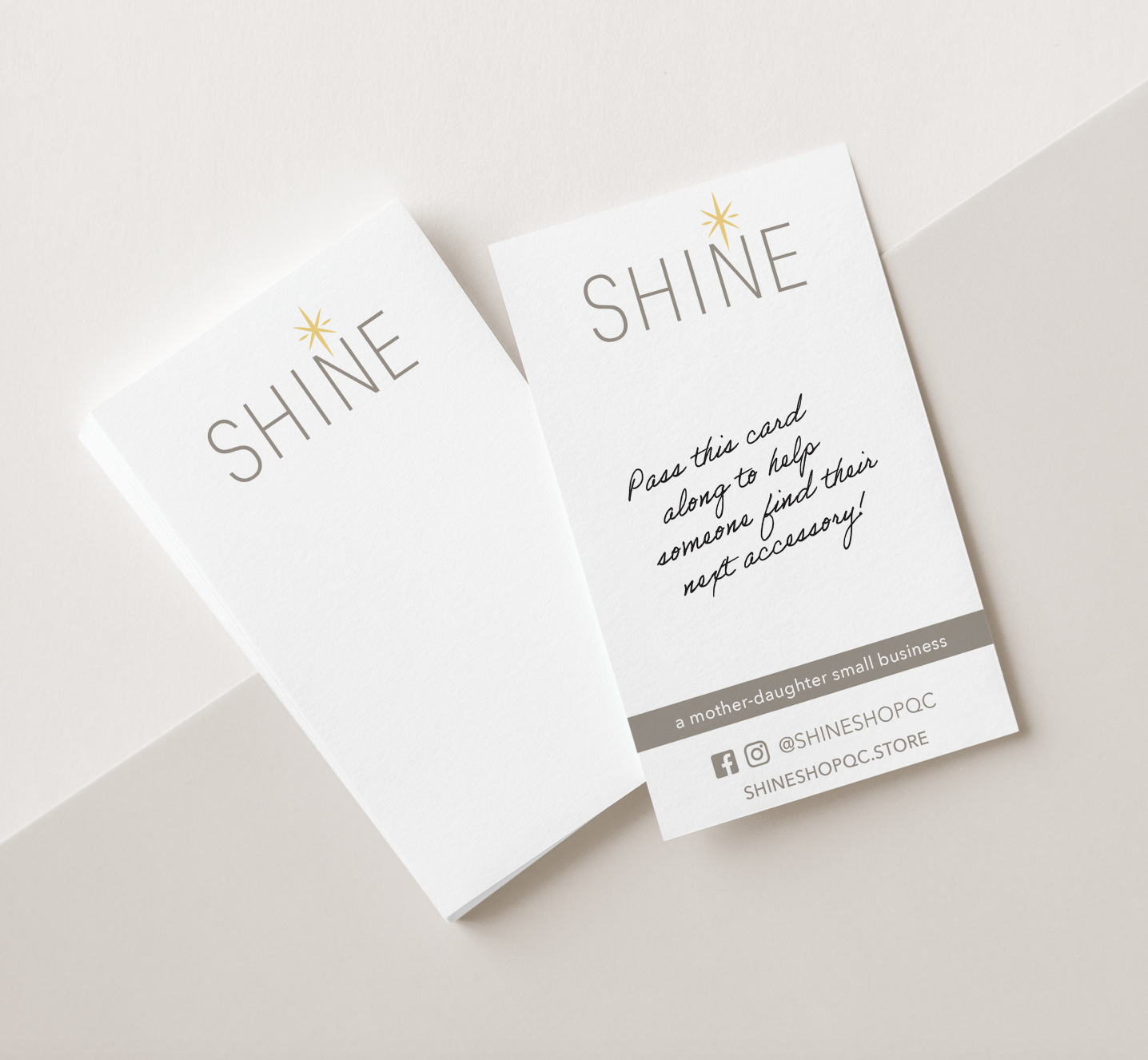 2-in-1 Earring & Business Card Design