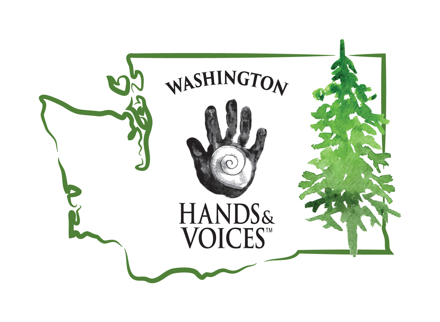 Logo Design for Hands & Voices Washington
