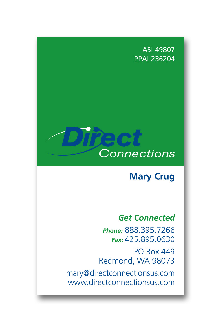 Business Card and Logo Design for Direct Communications