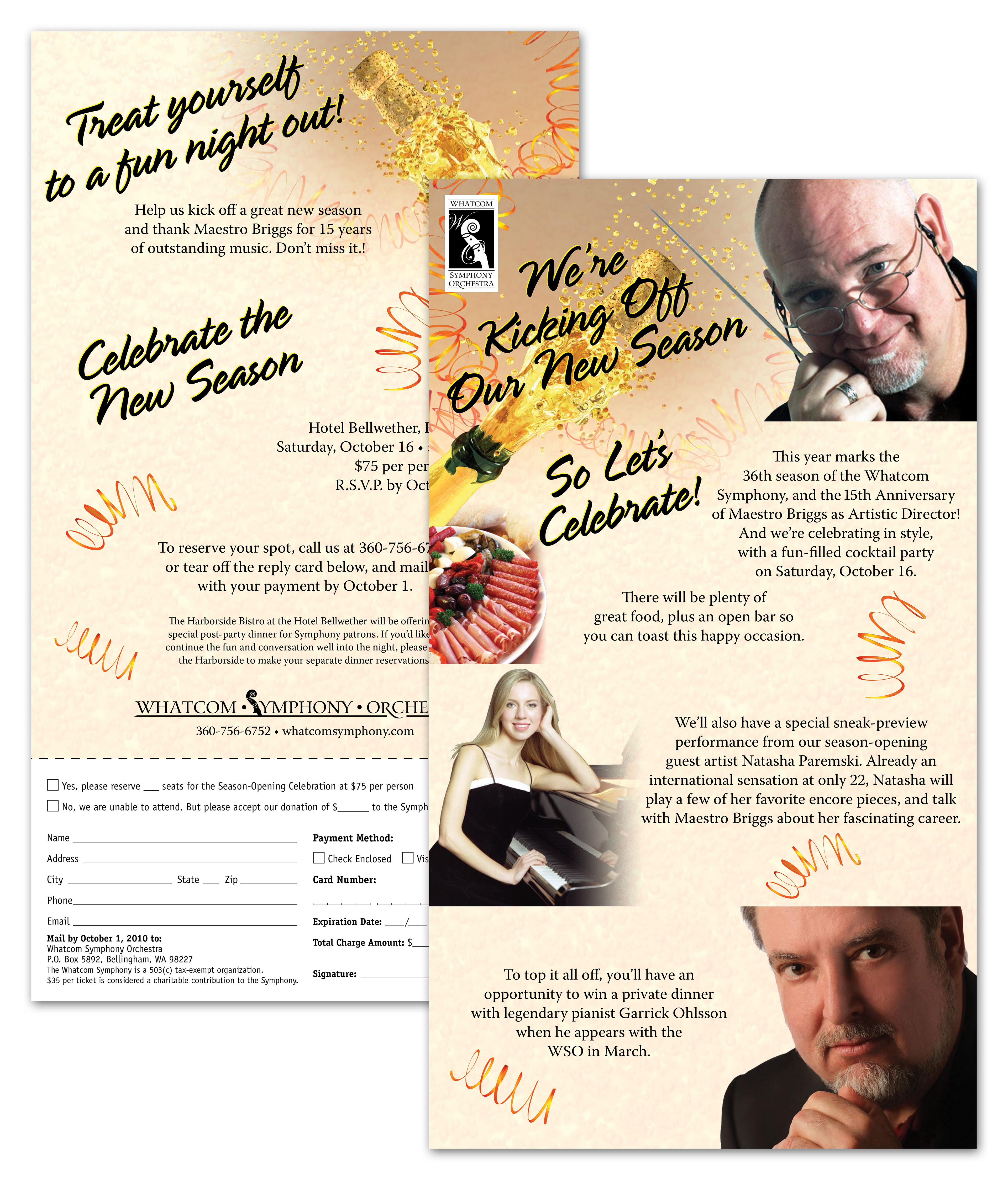 Mailer for Whatcom Symphony Orchestra