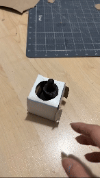 Initial idea: a square box is easily fall