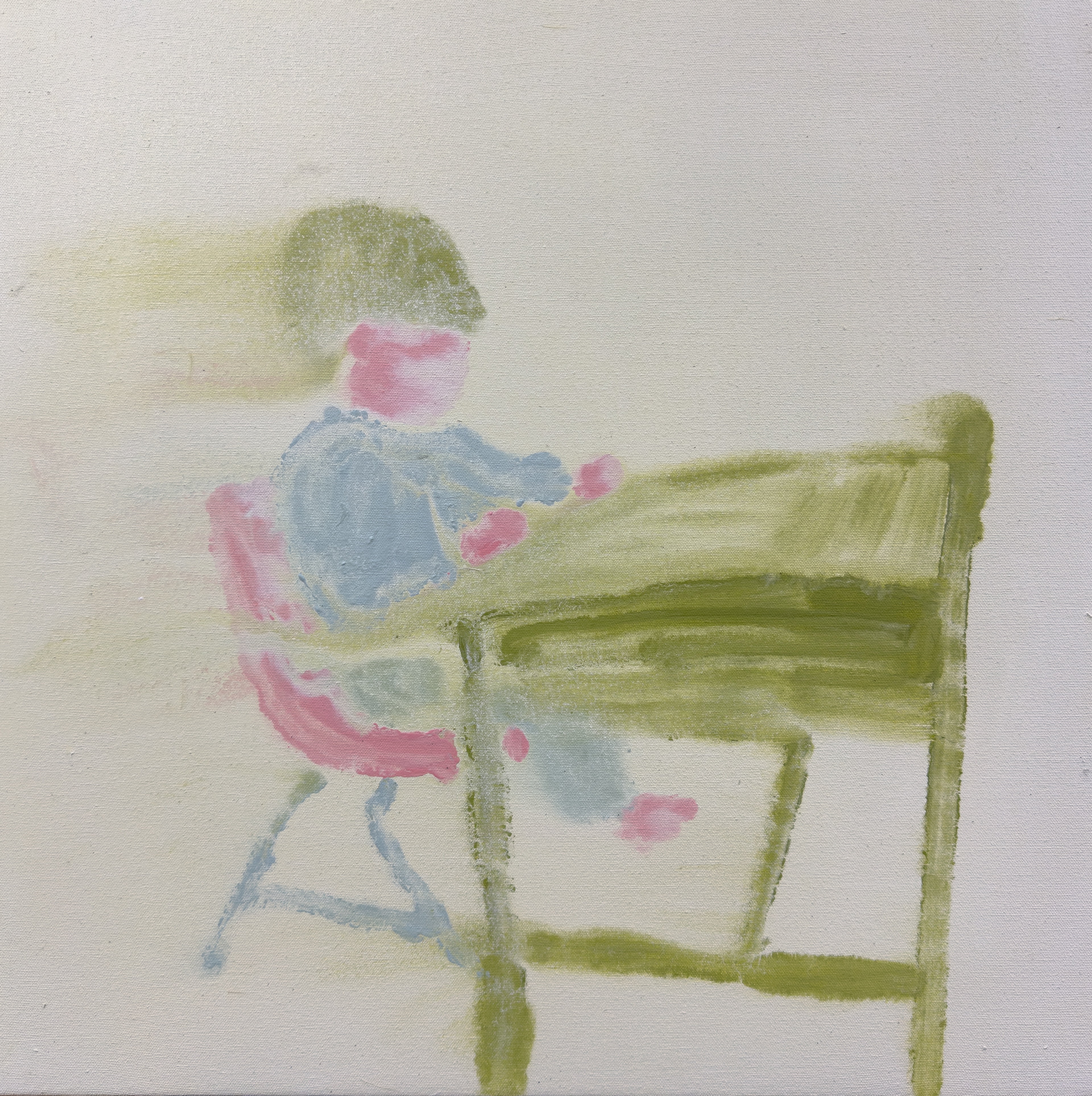 Do the right thing, oil on canvas panel, 24 x 24 in.