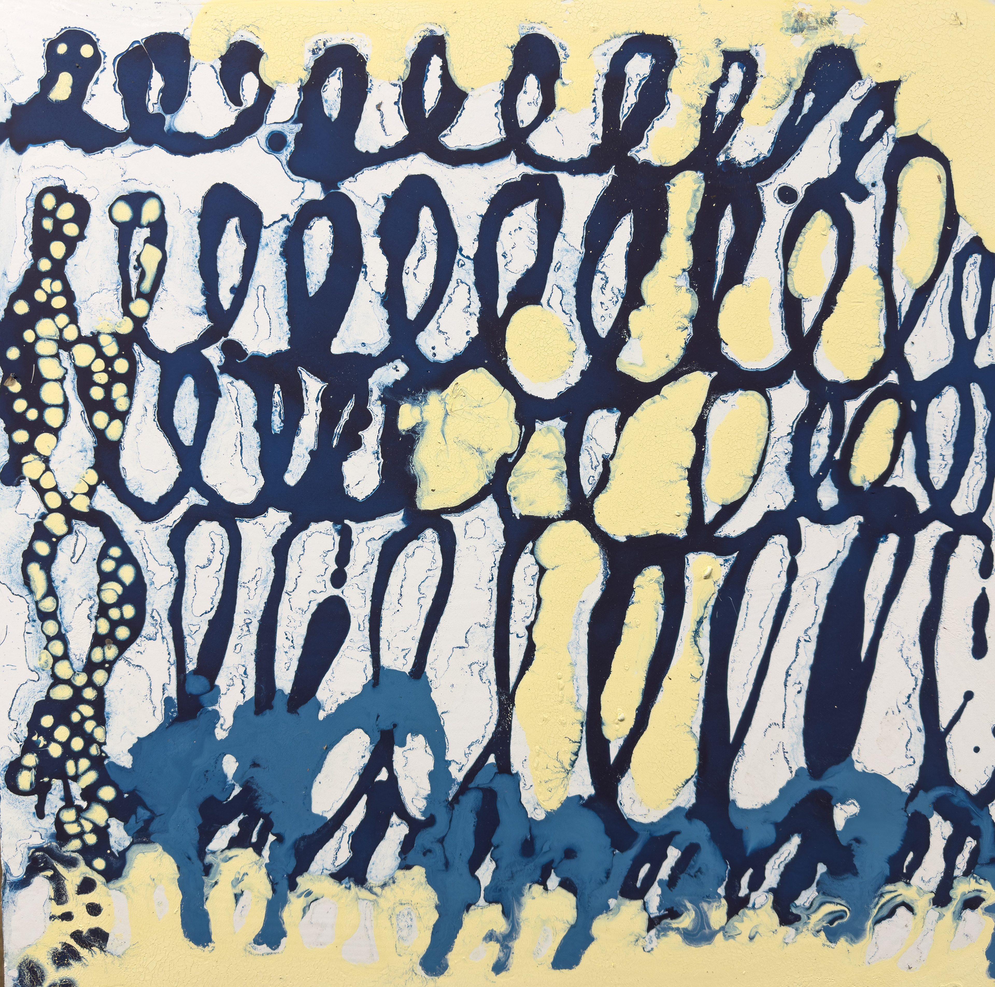 Alone in a crowd, oil on panel, 24 x 24 in. 