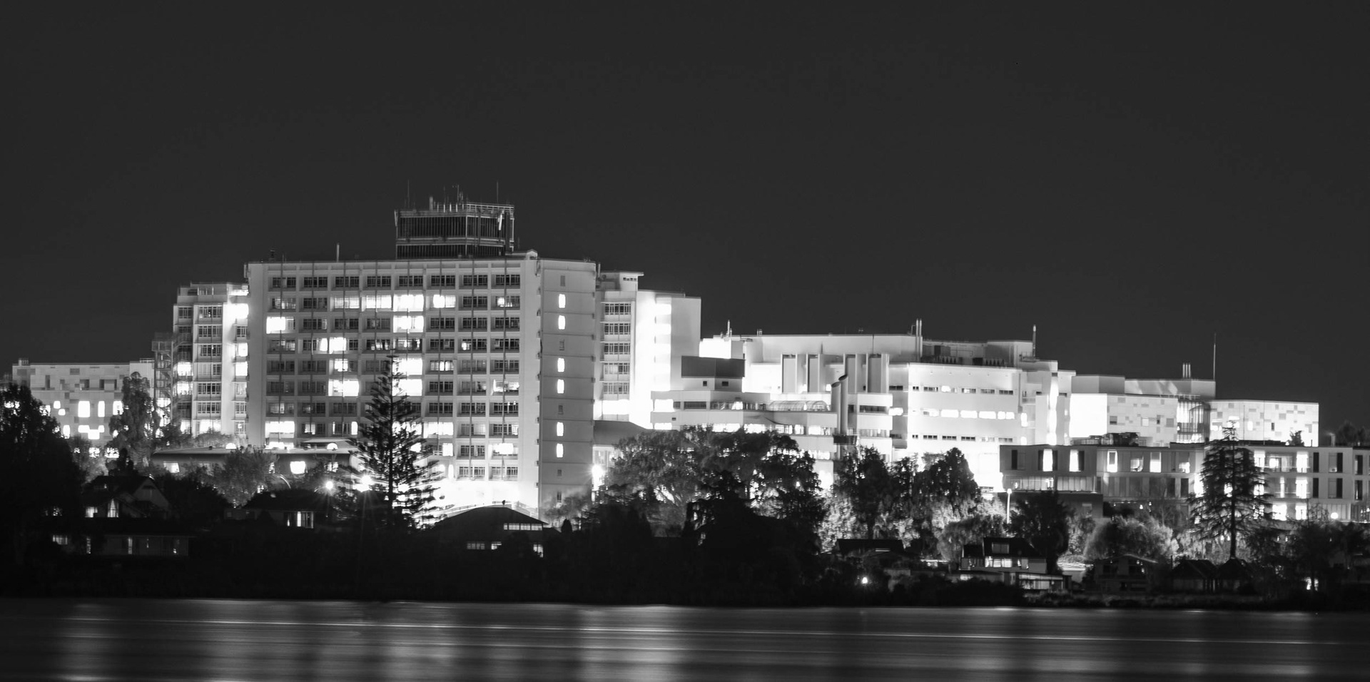 Waikato Hospital at Night, 100mm, f/5.6, 40 sec, ISO100