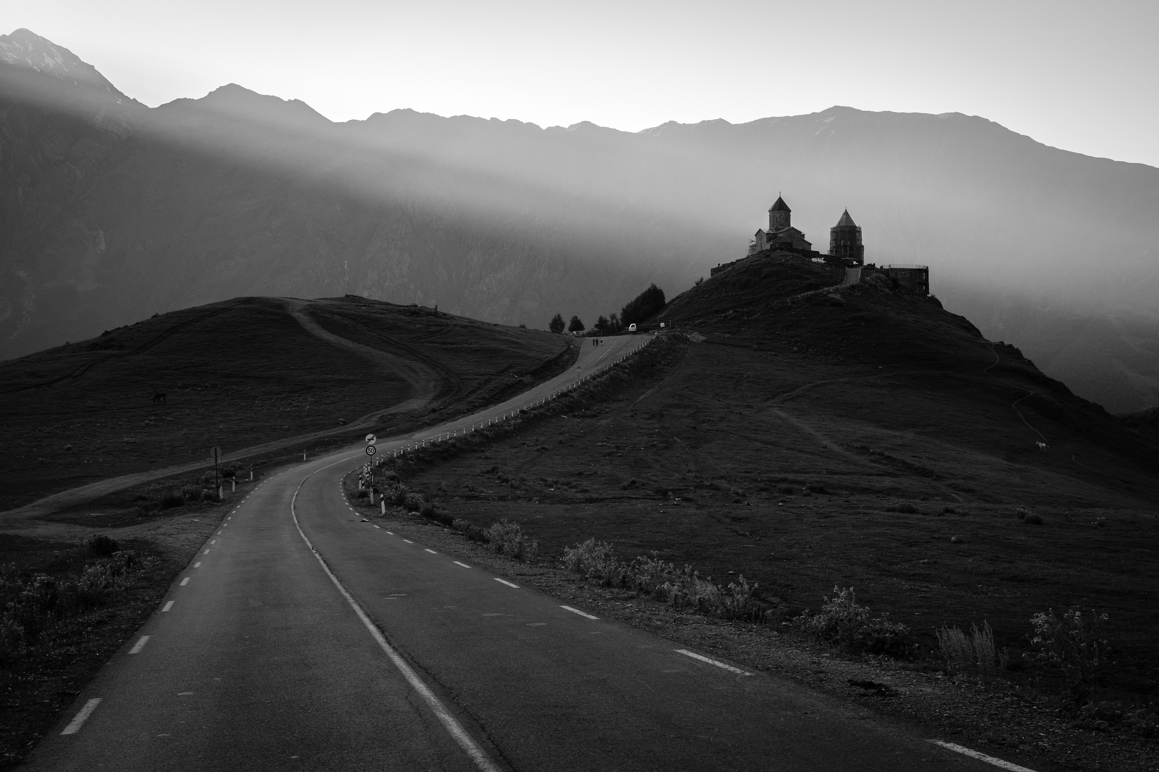 Sunrise over Gergeti || Kazbegi